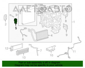 Lexus NX 15-21 air conditioner heater valve