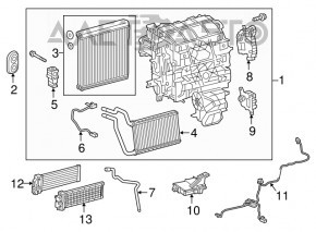 Lexus NX 15-21 air conditioner heater valve