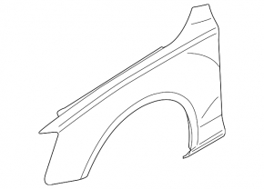 Front left wing Audi A4 B8 08-12 prerest
