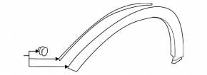 Subaru Ascent 19-26 Front Left Fender Arch Cover