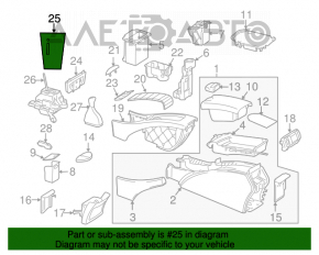 Light wood shifter cover for Mercedes W211