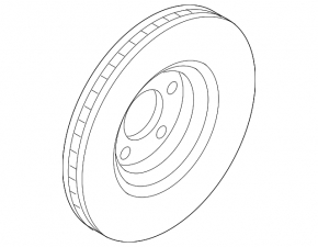 Front left brake disc Ford Edge 15-22 315/32mm