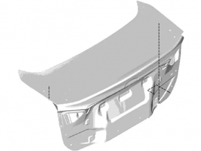 Ford Fusion mk5 13-20 trunk lid with spoiler