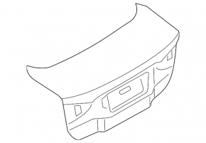 Ford Fusion mk5 13-20 trunk lid with spoiler
