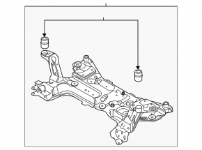 Front subframe Ford Escape MK4 20-23