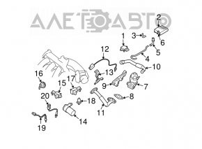 Front second lambda probe for Nissan Murano z50 2003-2008