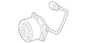 Left Cooling Fan Motor for Lexus IS350 06-13