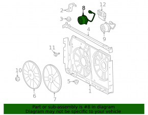 Left Cooling Fan Motor for Lexus IS350 06-13