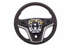 Naked steering wheel Chevrolet Malibu 13-15 rubber, brown, no buttons, worn