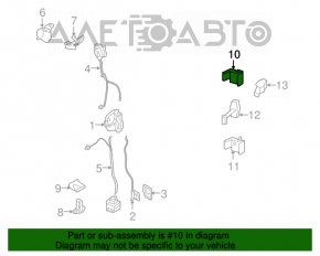 Door hinge upper rear right Mini Cooper Clubman R55 07-14
