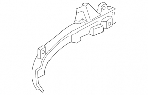 Left turn signal mirror for Audi A7 12-18