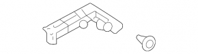 Front bumper mount right wing Toyota Avalon 19-