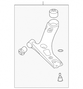Lower front right control arm for Kia Seltos 2021-2025