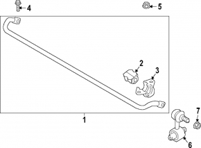 Rear stabilizer bar Hyundai Ioniq 5 22-24 AWD