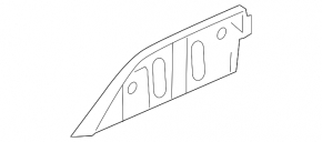Front bumper mount left VW Tiguan 09-11 prerest