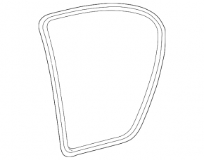 Door seal rear right beige Lexus ES300 ES330