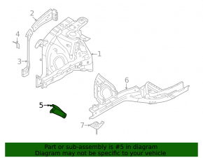 Front left fender bracket for Hyundai Tucson 22-26