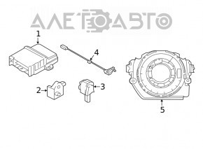 Front left airbag sensor BMW X2 F39 18-23