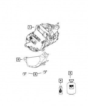 Jeep Grand Cherokee WL 22-25 PHEV Air Conditioning Compressor