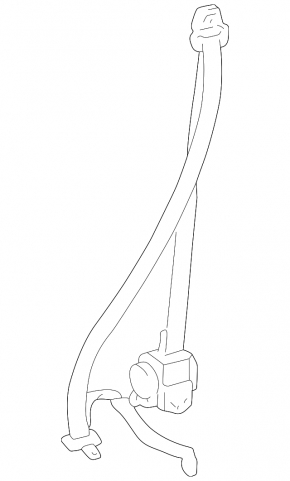 Passenger seat belt Lexus ES300 ES330