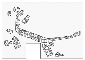 Chevrolet Camaro 16-23 radiator panel TV