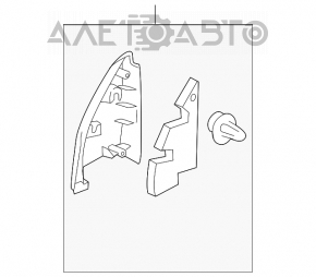 Inner corner trim, front left, Suzuki Kizashi 10-15