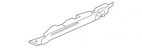 Lower rear bumper lip trim Nissan Pathfinder 17-20 rest under towbar