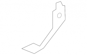 Rear bumper reinforcement bracket left Infiniti Q50 18-24