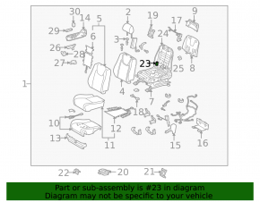 Front left seat adjustment motor for Lexus RX350 RX450h 10-15