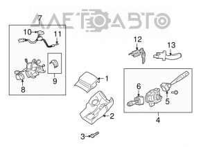 Right steering column switch for Mitsubishi Galant 04-12