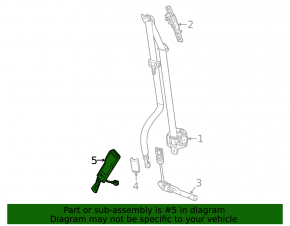Chevrolet Equinox EV 24-26 Driver's Seat Belt Latch