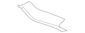 Trunk door trim left Subaru XV Crosstrek 13-17 black