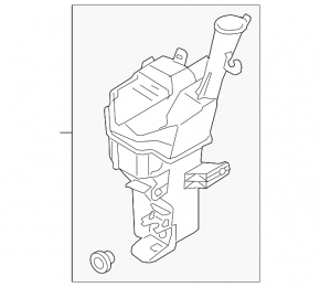 Washer reservoir Kia Forte 4d 14-16