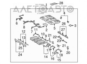 Battery VVB assembly Lexus RX400h 06-09