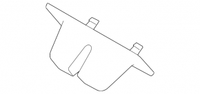 Land Rover Range Rover Velar 18-23 black tailgate lock trim