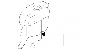 Expansion tank for Land Rover Discovery Sport 2013-2014, 2.0L