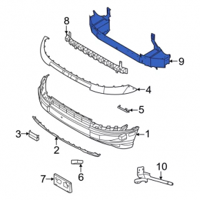 Front Bumper Reinforcement Ford Bronco Sport 21-25