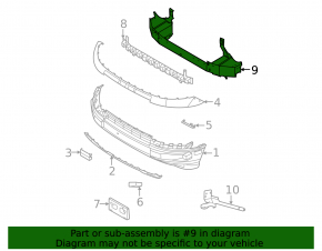 Front Bumper Reinforcement Ford Bronco Sport 21-25
