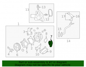 Thermostat housing Chevrolet Cruze 16-19