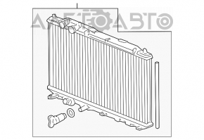 Radiator cooling water Honda Civic 4d 06-09 NISSENS