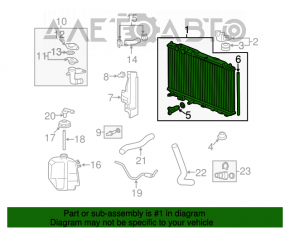 Honda Civic 4D 06-09 8/10 Cooling Radiator