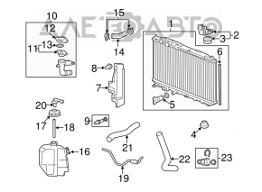 Honda Civic 4D 06-09 8/10 Cooling Radiator