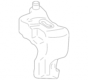 Mercedes S-class W221 headlight washer reservoir