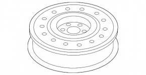 Spare tire for Chevrolet Equinox 10-17 space saver