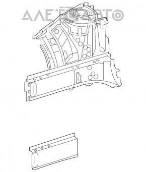 Front right quarter Mercedes CLA 14-19 white