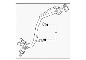 Fuel filler neck Hyundai Elantra 21-