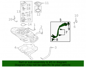 Fuel filler neck Hyundai Elantra 21-