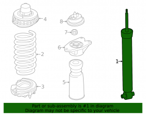 Rear right shock absorber BMW 4 G22 G26 21-25 430i Gran Coupe