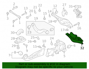 Lower control arm spring pad, rear right, VW Atlas 18-20