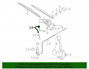 Audi E-Tron 19-23 Rear Camera Washer Hose